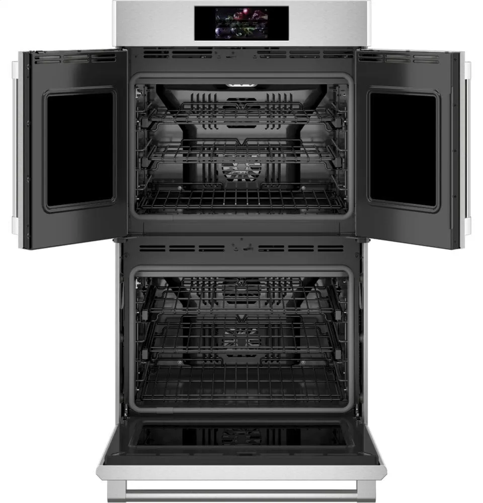 Monogram ZTDX1FPSNSS Monogram 30" Smart French-Door Electric Convection Double Wall Oven Statement Collection