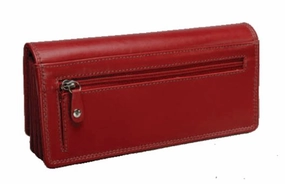 Deal Frenzy Today Monroe Nappa Leather Ladies 24Cc Purse | Red