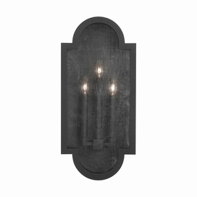 Monroe Three Light Wall Mount BlackOutdoor wall sconces with motion sensor