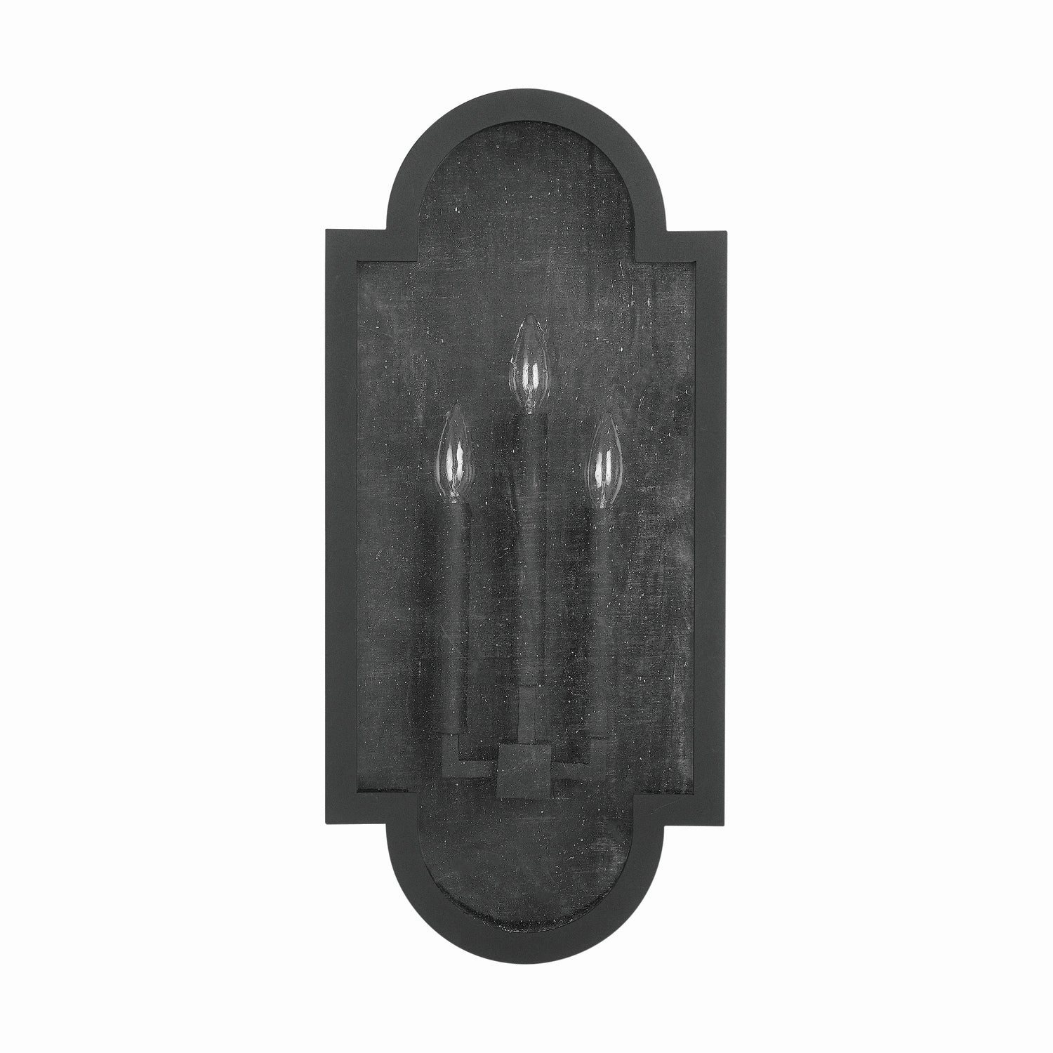 Monroe Three Light Wall Mount Black