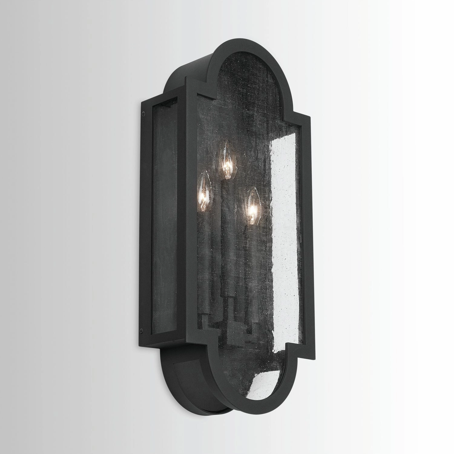 Monroe Three Light Wall Mount Black