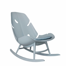 Monstera Outdoor Patio Rocking Chair Blueoutdoor chair for garden and patio