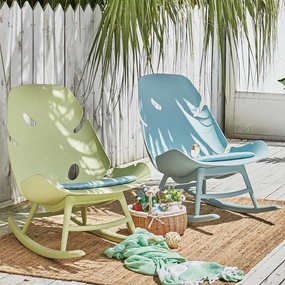 Monstera Outdoor Patio Rocking Chair Greenoutdoor chair for garden and patio