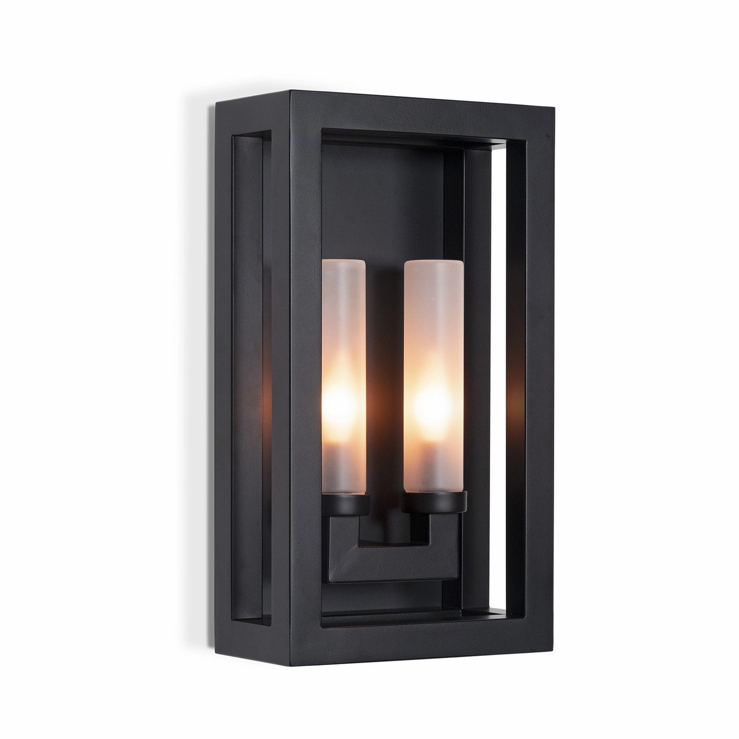 Montecito Two Light Wall Sconce BlackOutdoor wall sconces with motion sensor