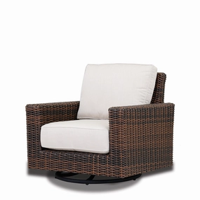 Montecito Wicker Swivel Rocker Club Chairwaterproof wicker balcony furniture