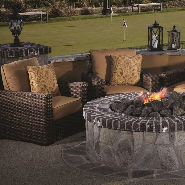 Montecito Wicker Swivel Rocker Club Chair