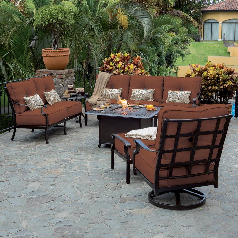 Monterey High Back Swivel Rocker Lounge Chair