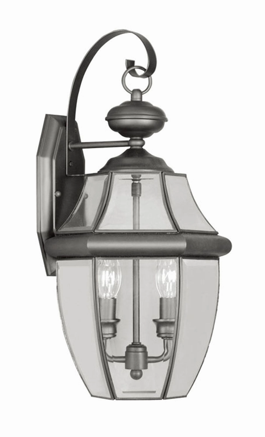 Monterey Two Light Outdoor Wall Lantern BlackOutdoor wall sconces with motion sensor