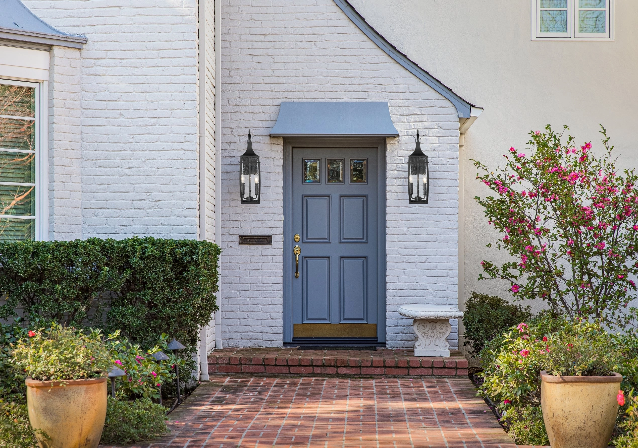Montpelier Two Light Outdoor Wall Lantern Matte Black