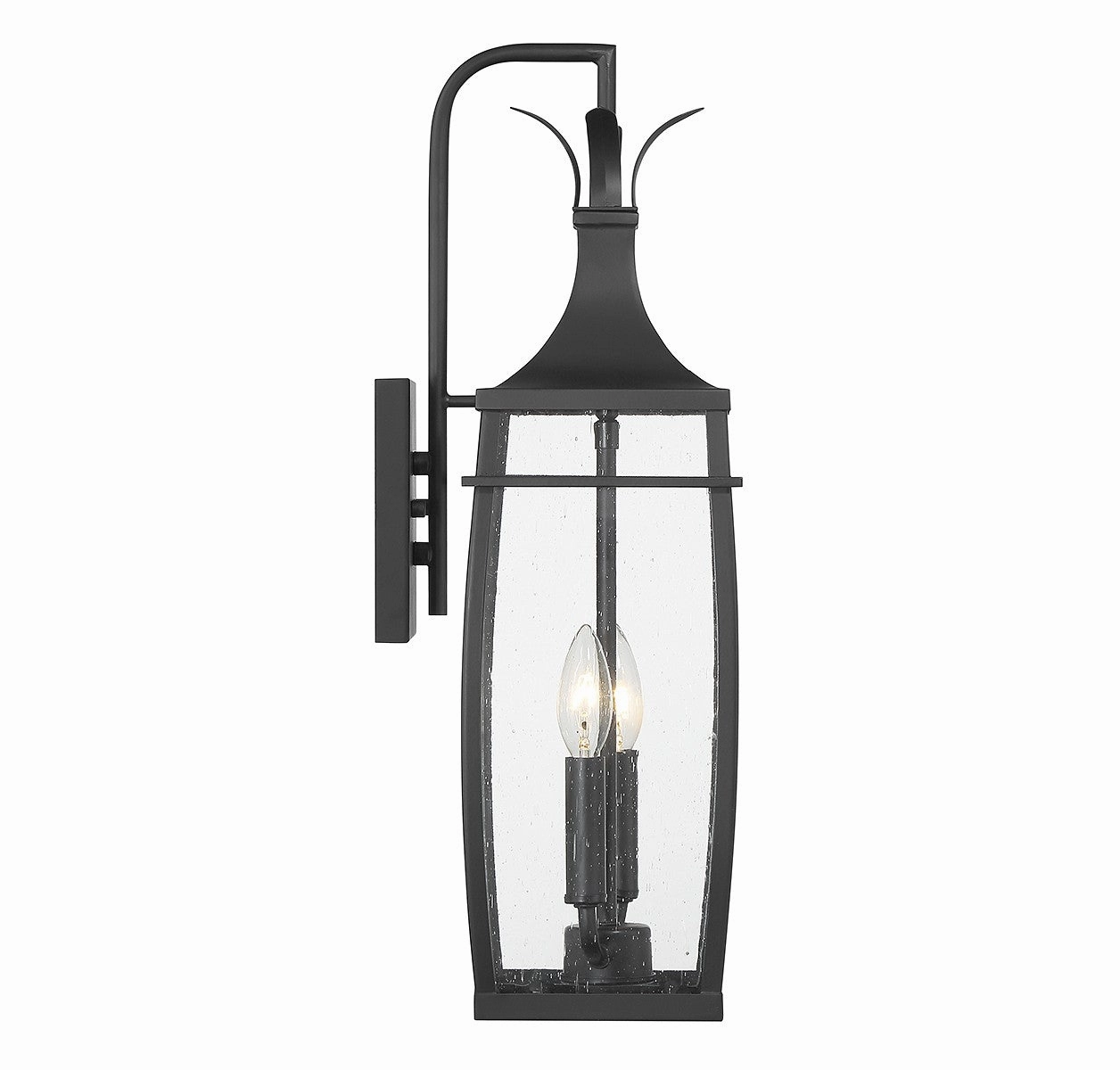 Montpelier Two Light Outdoor Wall Lantern Matte Black