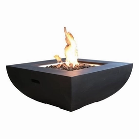 Monts Dore Concrete Lava Stone Fire Pit (Modeno)  Propaneoutdoor fire table set with chairs