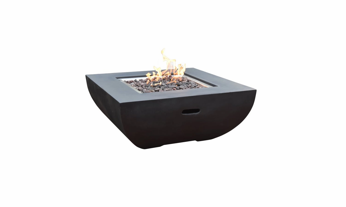Monts Dore Concrete Lava Stone Fire Pit (Modeno)  Propane