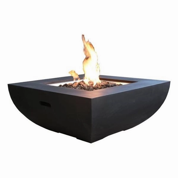 Monts Dore Concrete Lava Stone Fire Pit (Modeno)  Propaneoutdoor fire table set with chairs