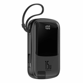 Hot Savings Alert Special Occasion Discount Baseus Qpow Digital Display 3A 15W 10000Mah Power Bank With Type-C Cable