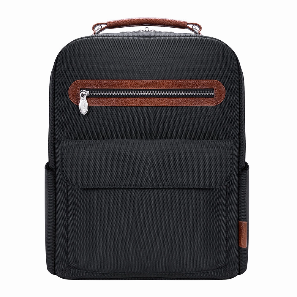 Hot Sale Frenzy Mcklein 17" Nylon Two-Tone Dual-Compartment Laptop Backpack