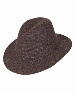 Exclusive Online Deal Heather Denholm Harris Tweed Fedora Clearance
