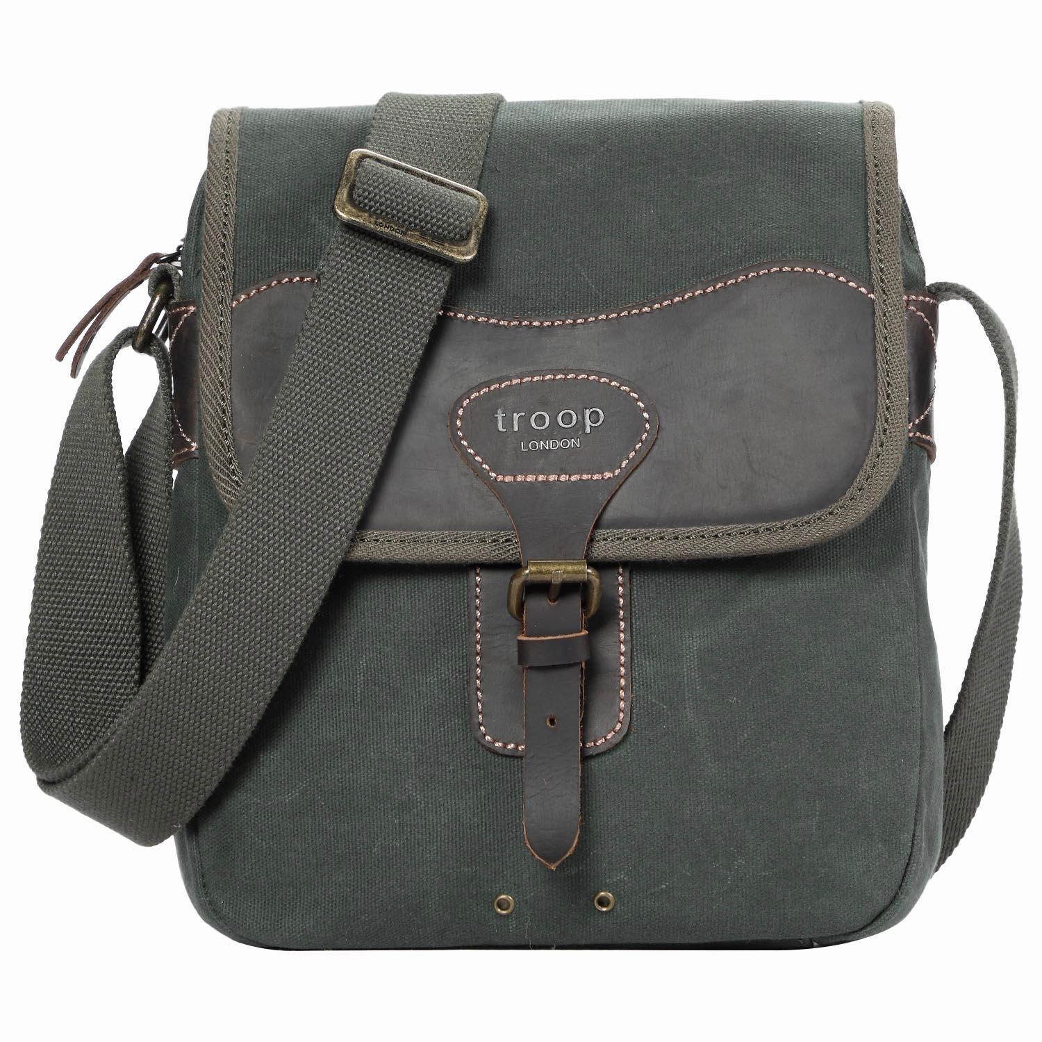Special Online Offer Troop London Heritage Canvas Across Body Satchel Bag