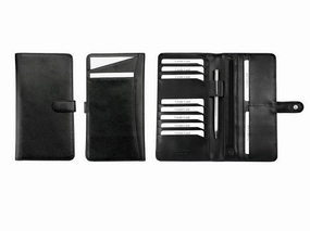 Flash Deal Today Adpel Leather Slimline Travel Wallet | Black