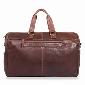 Jack Georges Voyager Large 22" Leather Carry On Duffle Bag Clearance Event Alert