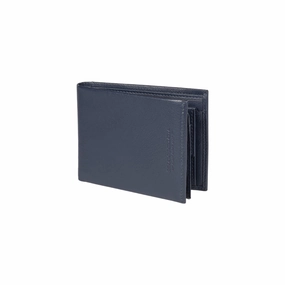 Renato Borzatta Leather Bifold Men'S Wallet Blue Instant Savings Deal