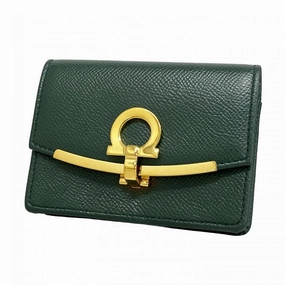 Salvatore Ferragamo Leather Business Card Case (Pre-Owned) Hot Price Drop
