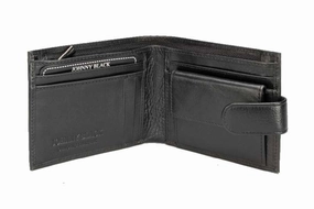 Big Savings Alert Online Exclusive Savings Johnny Black Chicago 6Cc Bi-Fold Leather Wallet - Rfid | Black