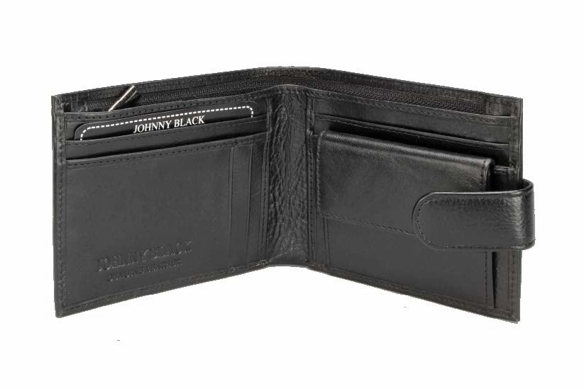 Big Savings Alert Online Exclusive Savings Johnny Black Chicago 6Cc Bi-Fold Leather Wallet - Rfid | Black