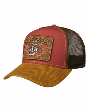 Stetson Cowboy Skull Trucker Cap Grab the Deal Now Mega Online Discount