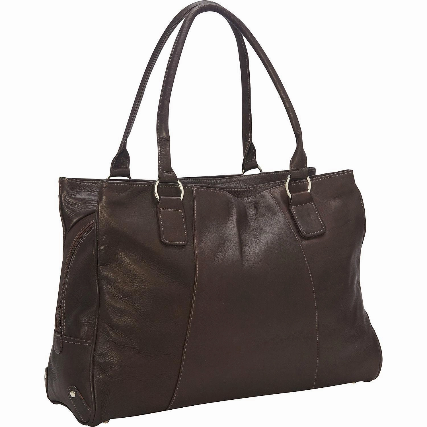 Mega Savings Now Price Drop Today Piel Leather Laptop Travel Tote