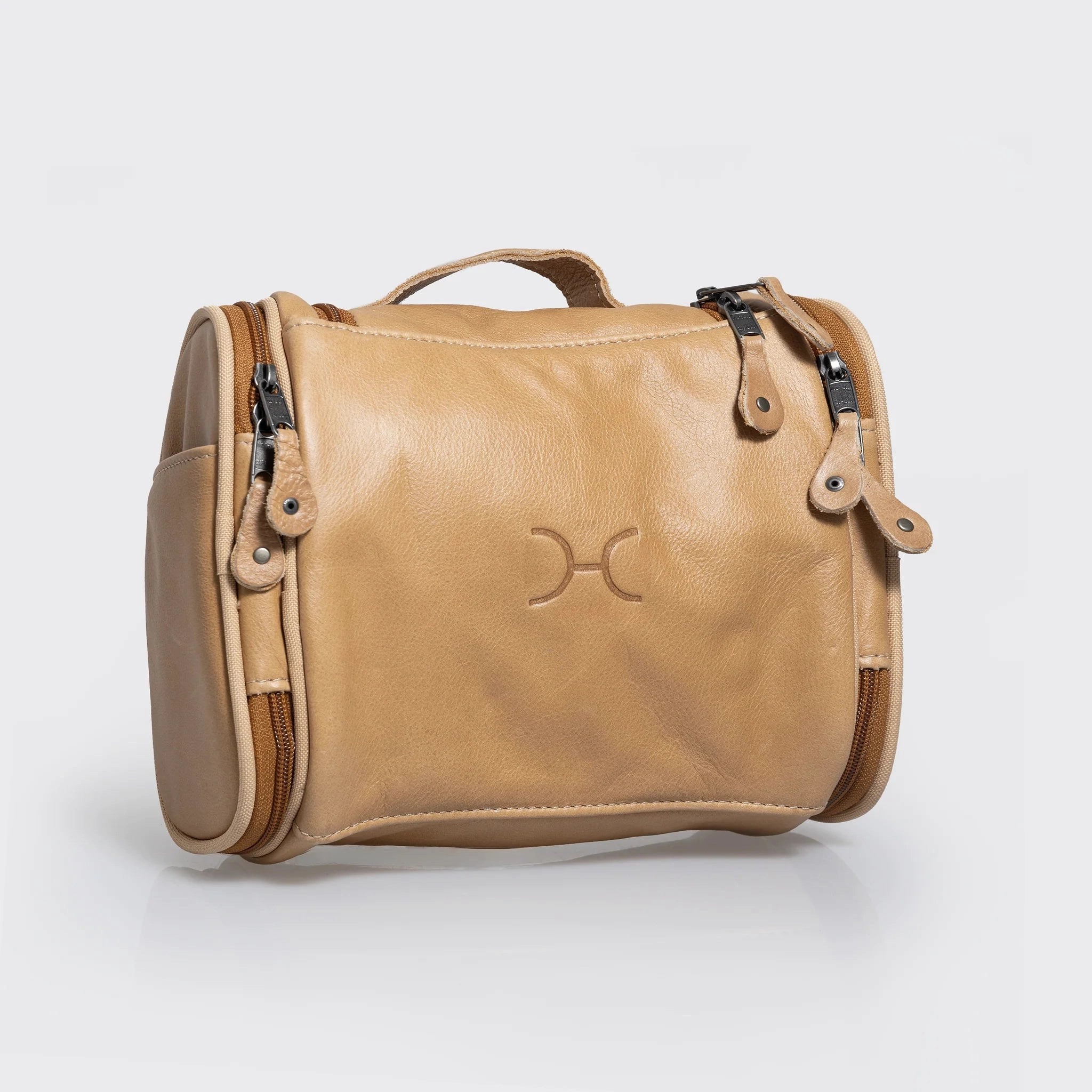 Todays Special Picks Thandana Leather Compact Travel Vanity Bag