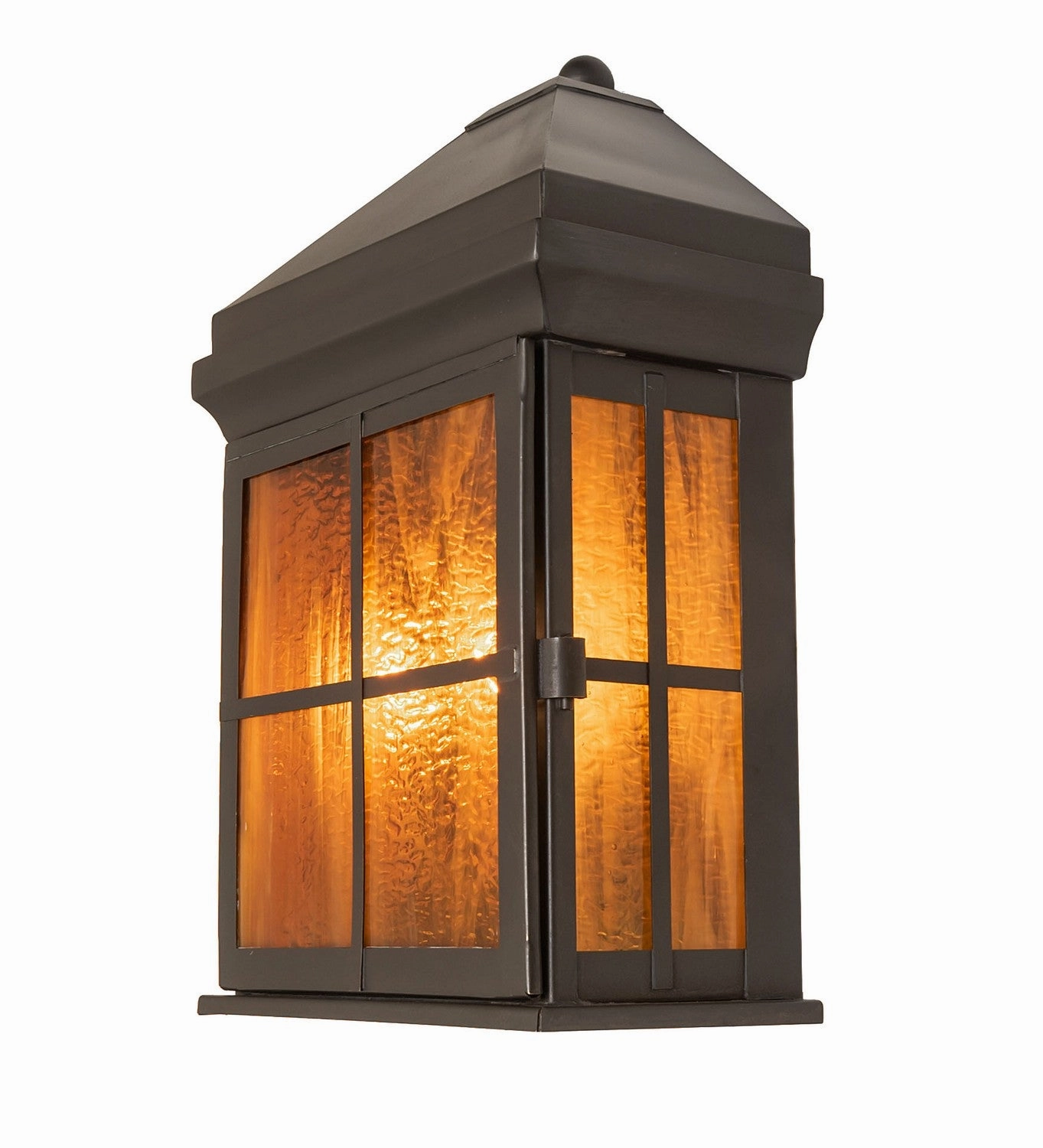 Myles Two Light Wall Sconce Craftsman Brown