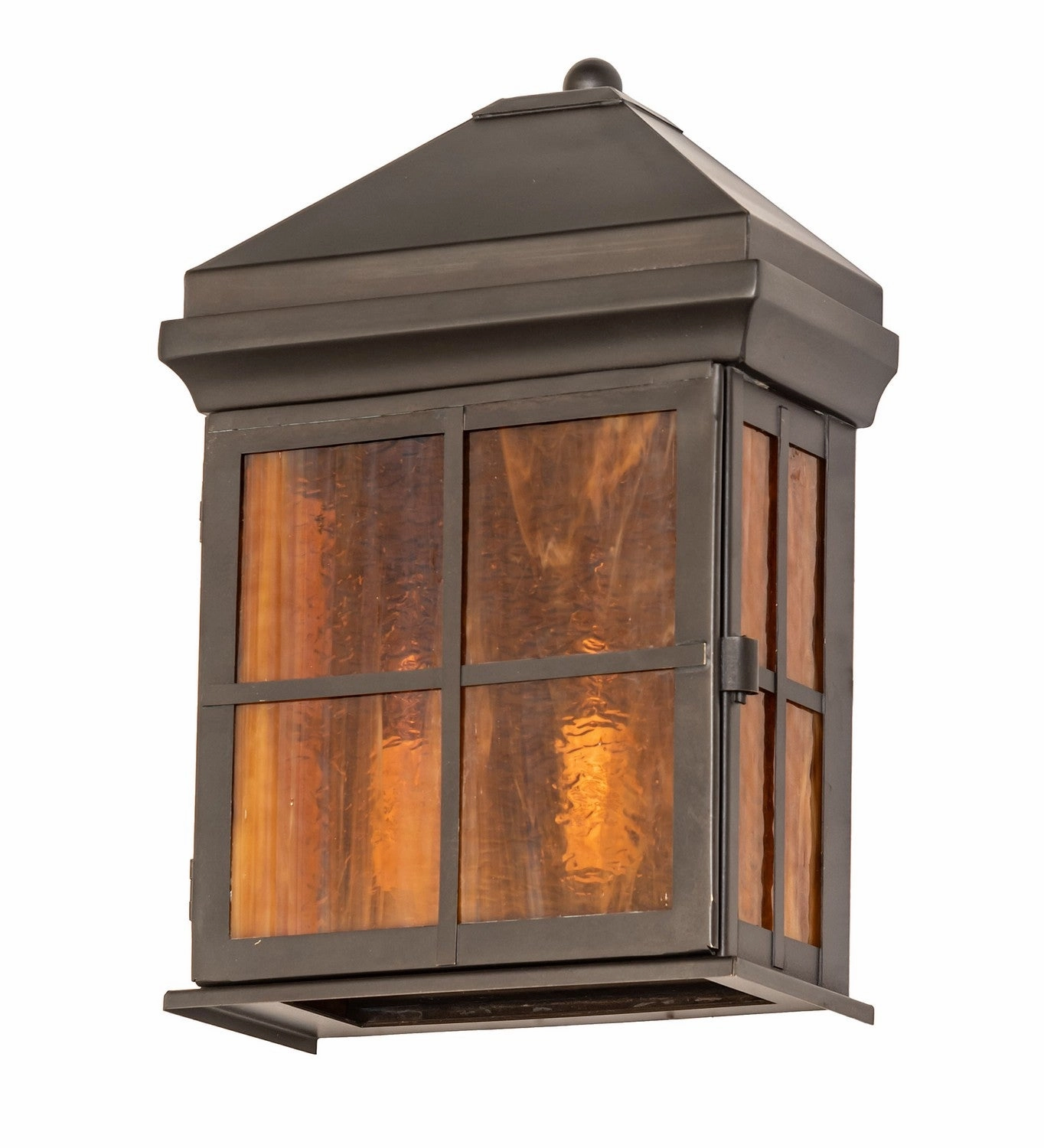 Myles Two Light Wall Sconce Craftsman Brown
