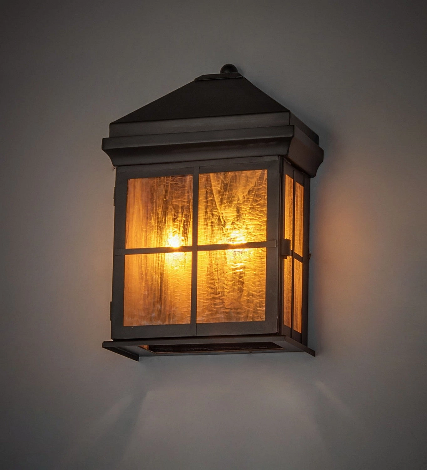 Myles Two Light Wall Sconce Craftsman Brown