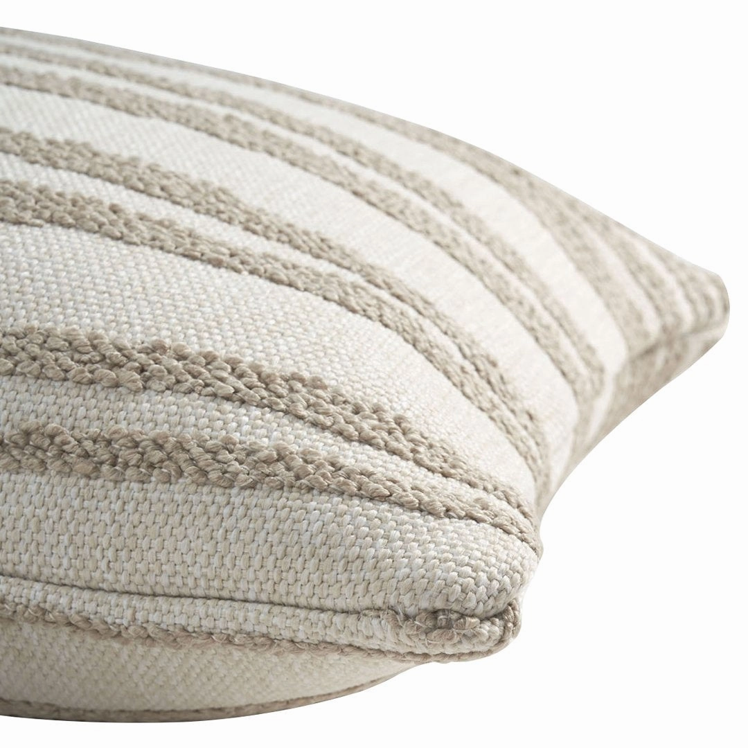 Mystic Ink Stripes Outdoor Lumbar Cushion