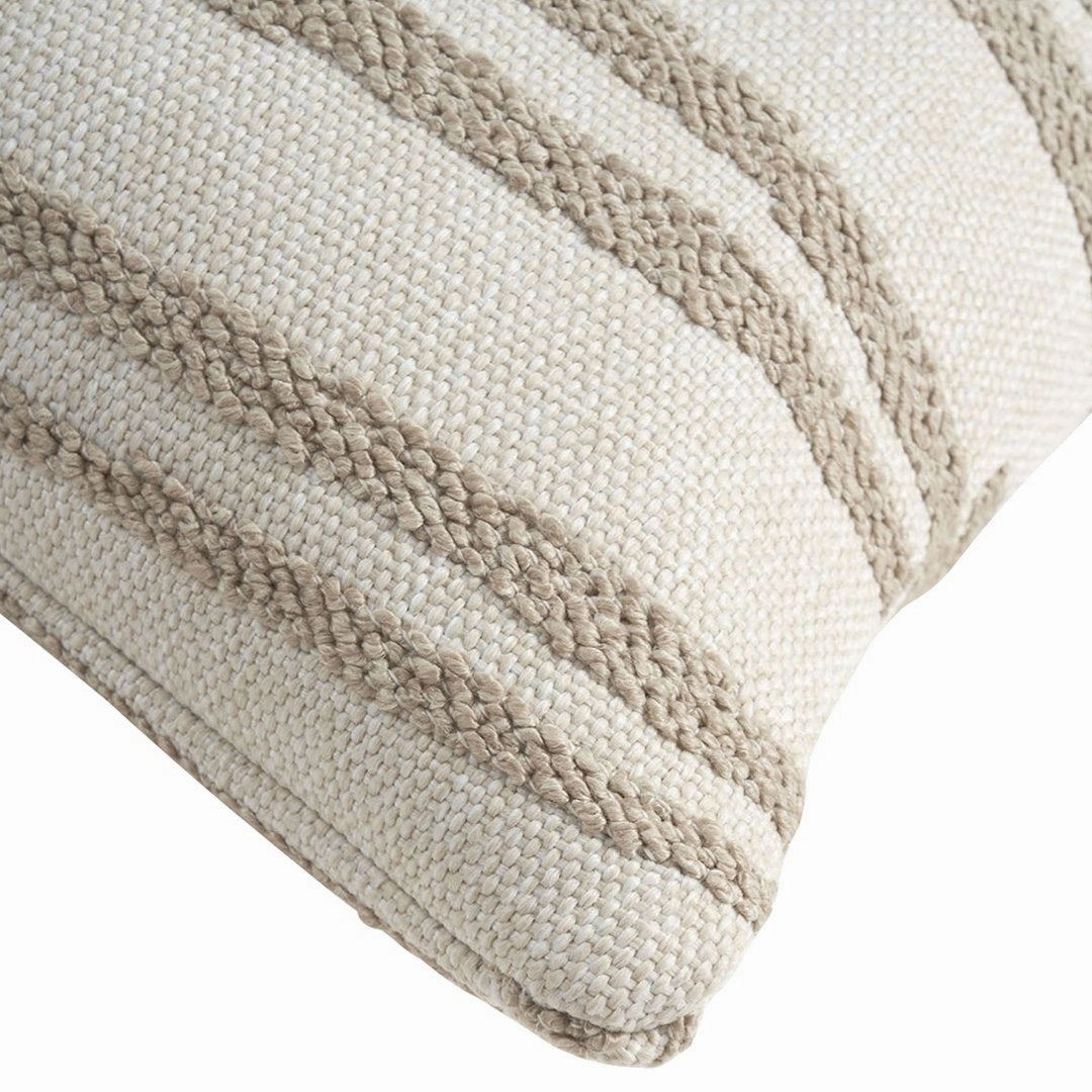 Mystic Ink Stripes Outdoor Lumbar Cushion