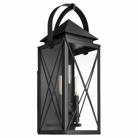 Mystic Three Light Lantern Matte BlackOutdoor wall sconces with motion sensor