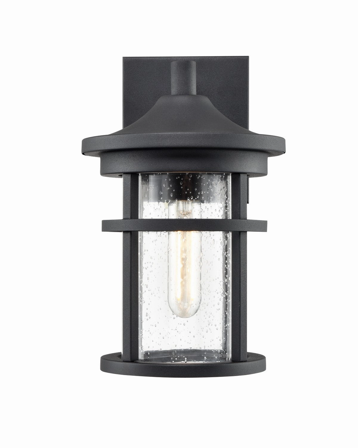 Namath One Light Outdoor Wall Sconce Textured BlackOutdoor wall sconces with motion sensor