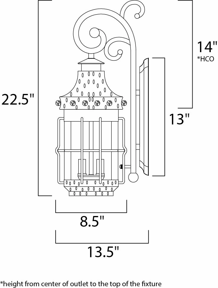 Nantucket Three Light Outdoor Wall Lantern Country Forge