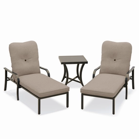 Napili 3 Piece Chaise Lounge Setaluminum alloy outdoor sofa set