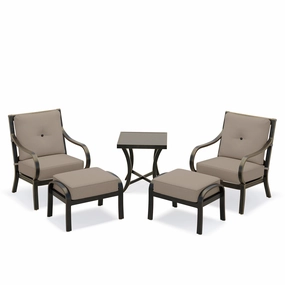 Napili 5 Piece Club Ottoman Setaluminum alloy outdoor sofa set