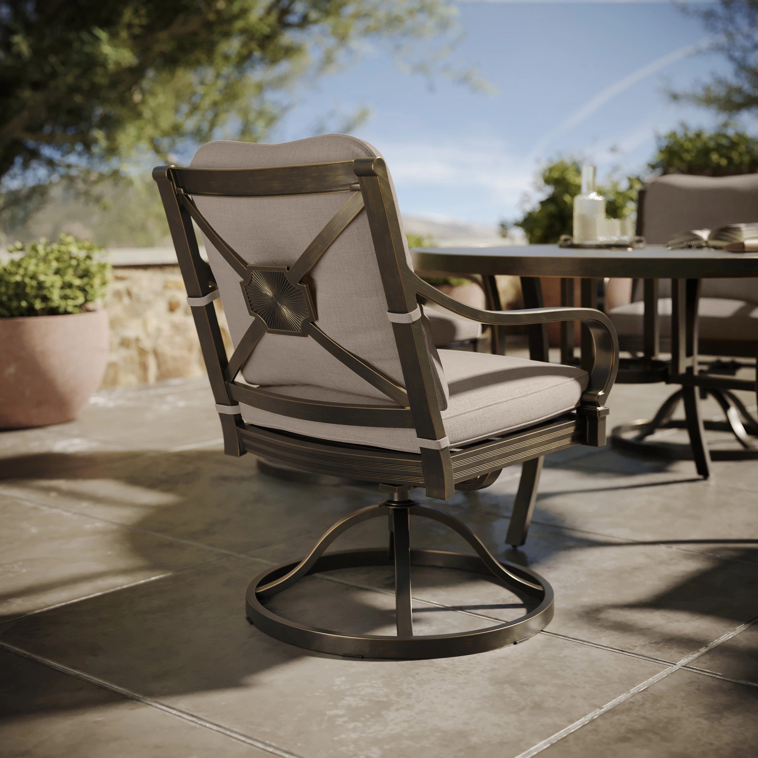 Napili Swivel Rocker Dining Chair