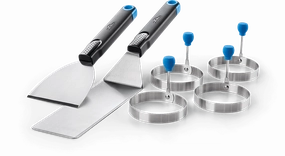 Napoleon Breakfast Tool Set with 4 Egg Rings 70055Stainless steel BBQ tool set