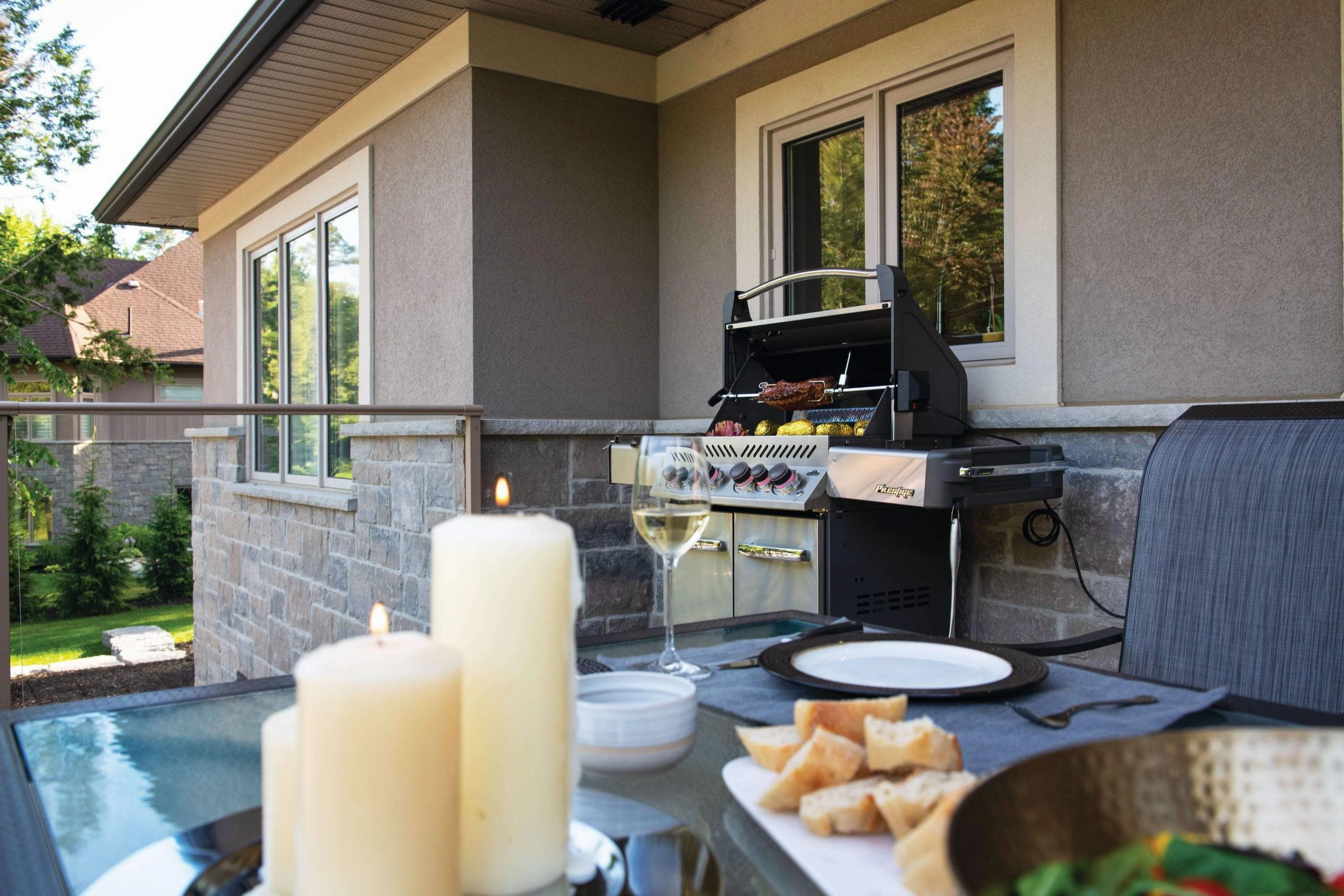 Napoleon Prestige 500 RSIB Gray Natural Gas Grill w/ Infrared Side & Rear Burners P500RSIBNCH-3