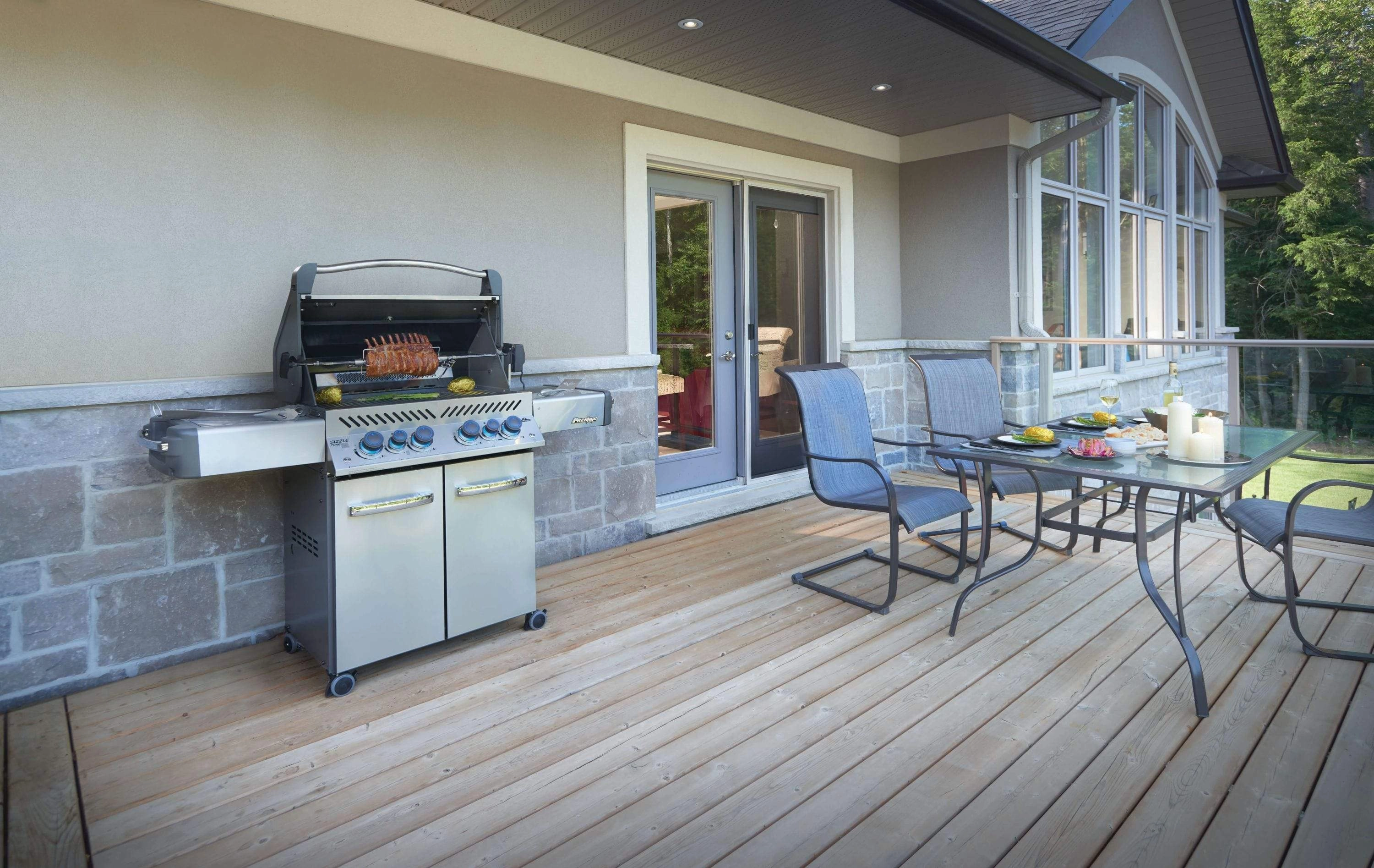 Napoleon Prestige 500 RSIB Gray Natural Gas Grill w/ Infrared Side & Rear Burners P500RSIBNCH-3
