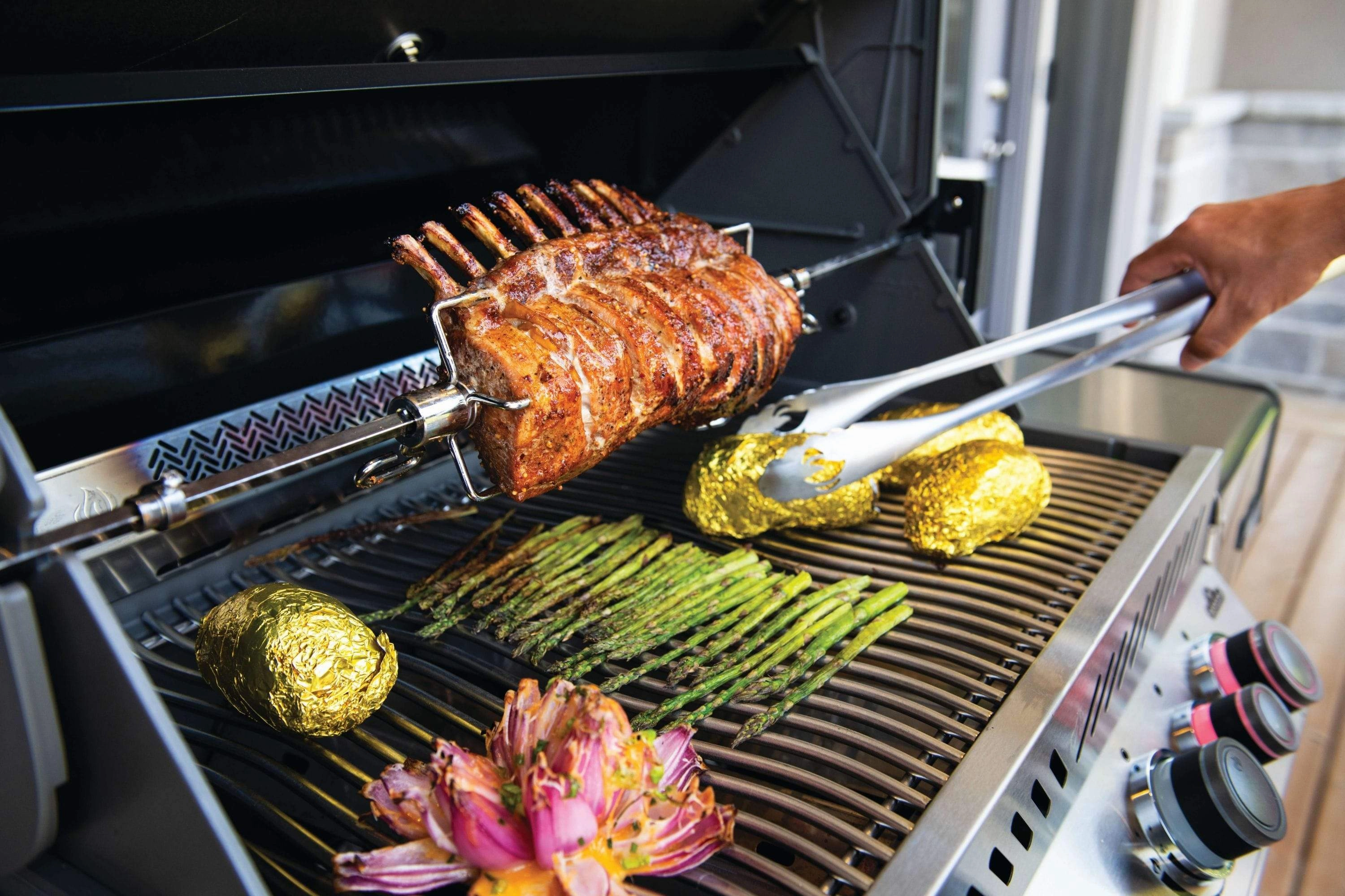Napoleon Prestige 500 RSIB Gray Natural Gas Grill w/ Infrared Side & Rear Burners P500RSIBNCH-3