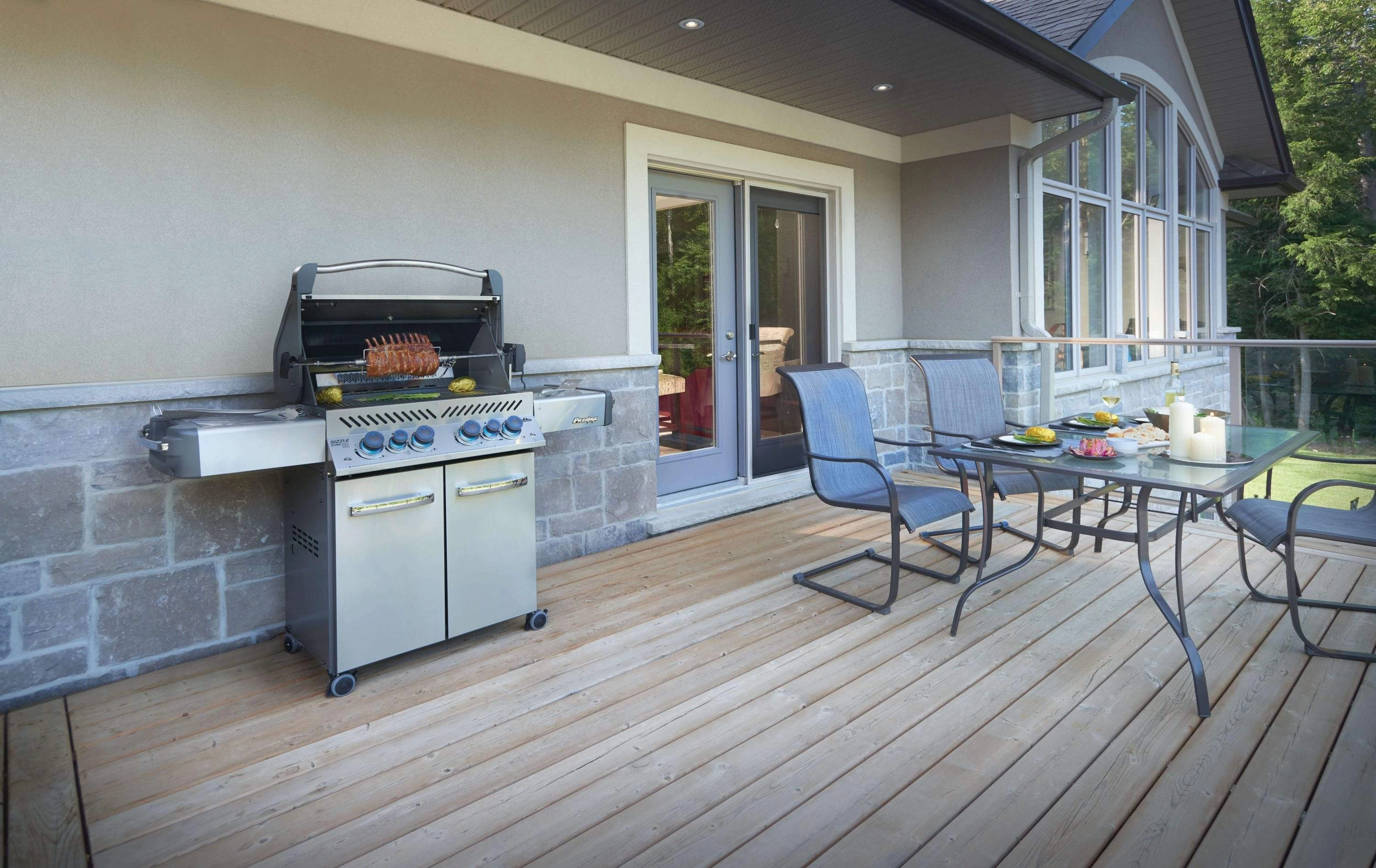 Napoleon Prestige 500 RSIB Gray Propane Gas Grill w/ Infrared Side & Rear Burners P500RSIBPCH-3