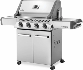 Napoleon Prestige 500 RSIB Stainless Steel Natural Gas Grill w/ Infrared Side & Rear Burners P500RSIBNSS-3 large capacity charcoal BBQ grills