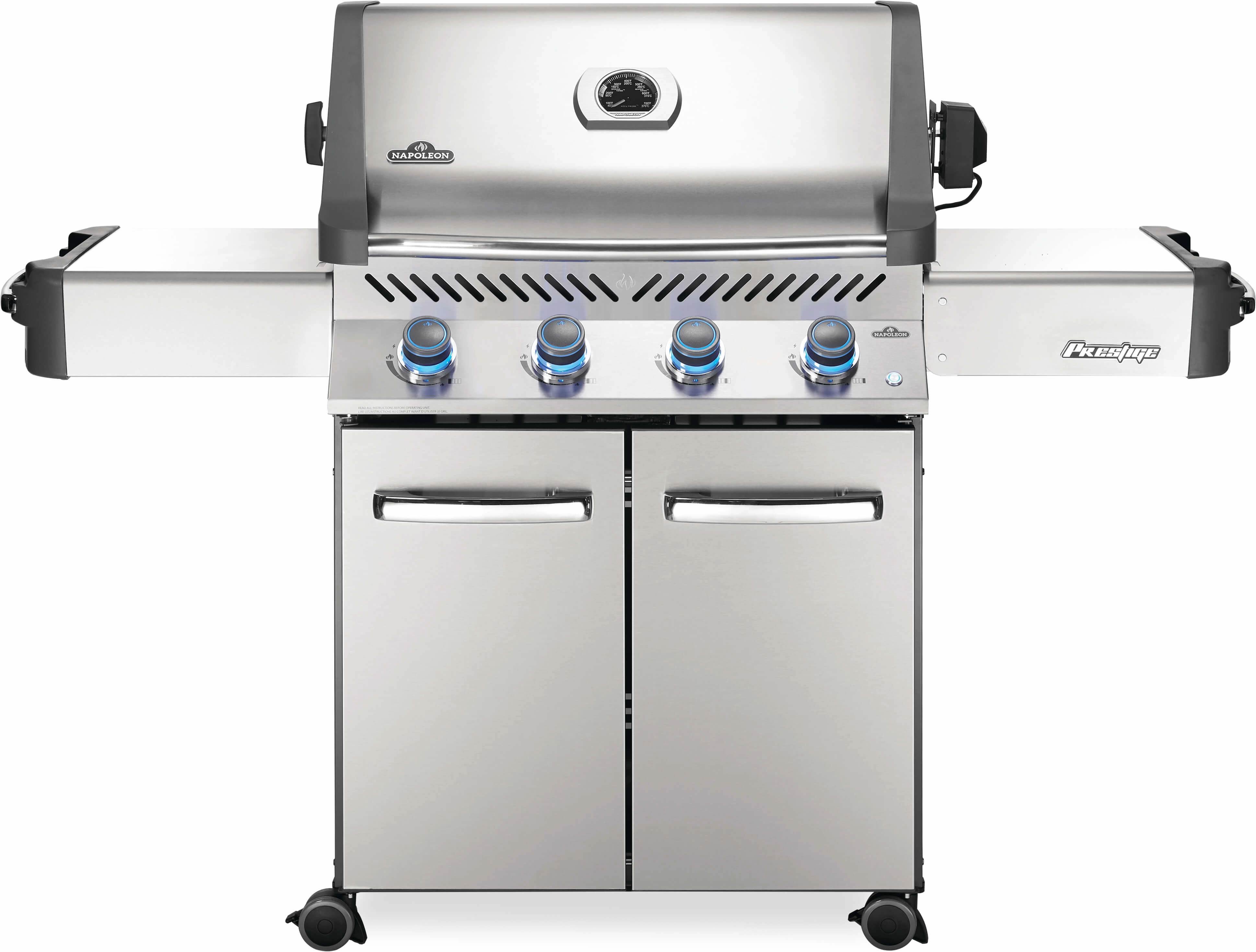 Napoleon Prestige 500 Stainless Steel Natural Gas Grill P500NSS-3 large capacity charcoal BBQ grills