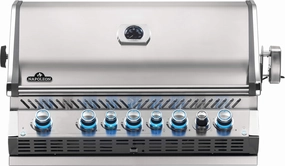 Napoleon Prestige PRO 665 RB Built-In Natural Gas Grill w/ Infrared Rear Burner BIPRO665RBNSS-3 professional outdoor BBQ grill set