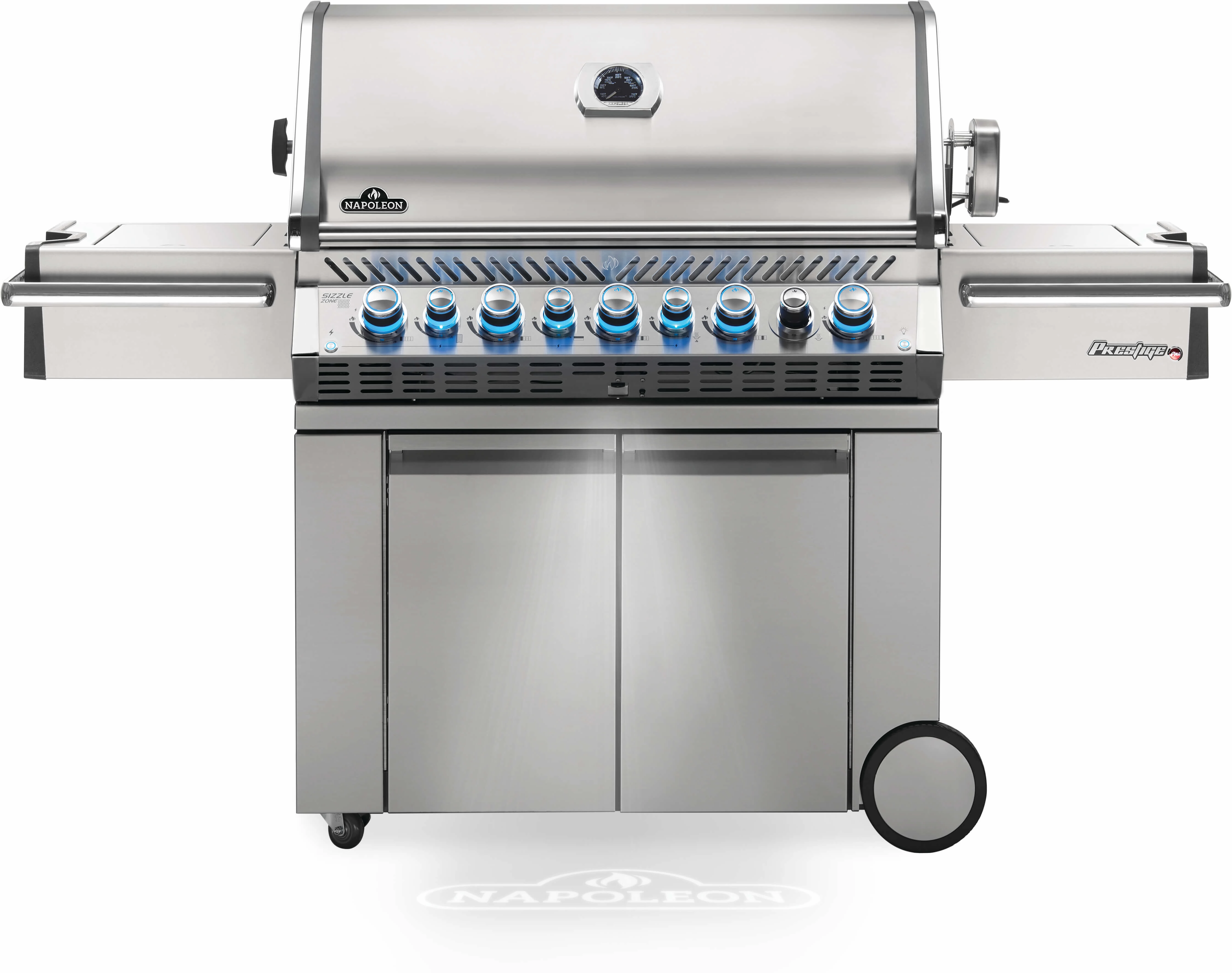 Napoleon Prestige PRO 665 RSIB Propane Gas Grill w/ Infrared Rear & Side Burners PRO665RSIBPSS-3 professional outdoor BBQ grill set